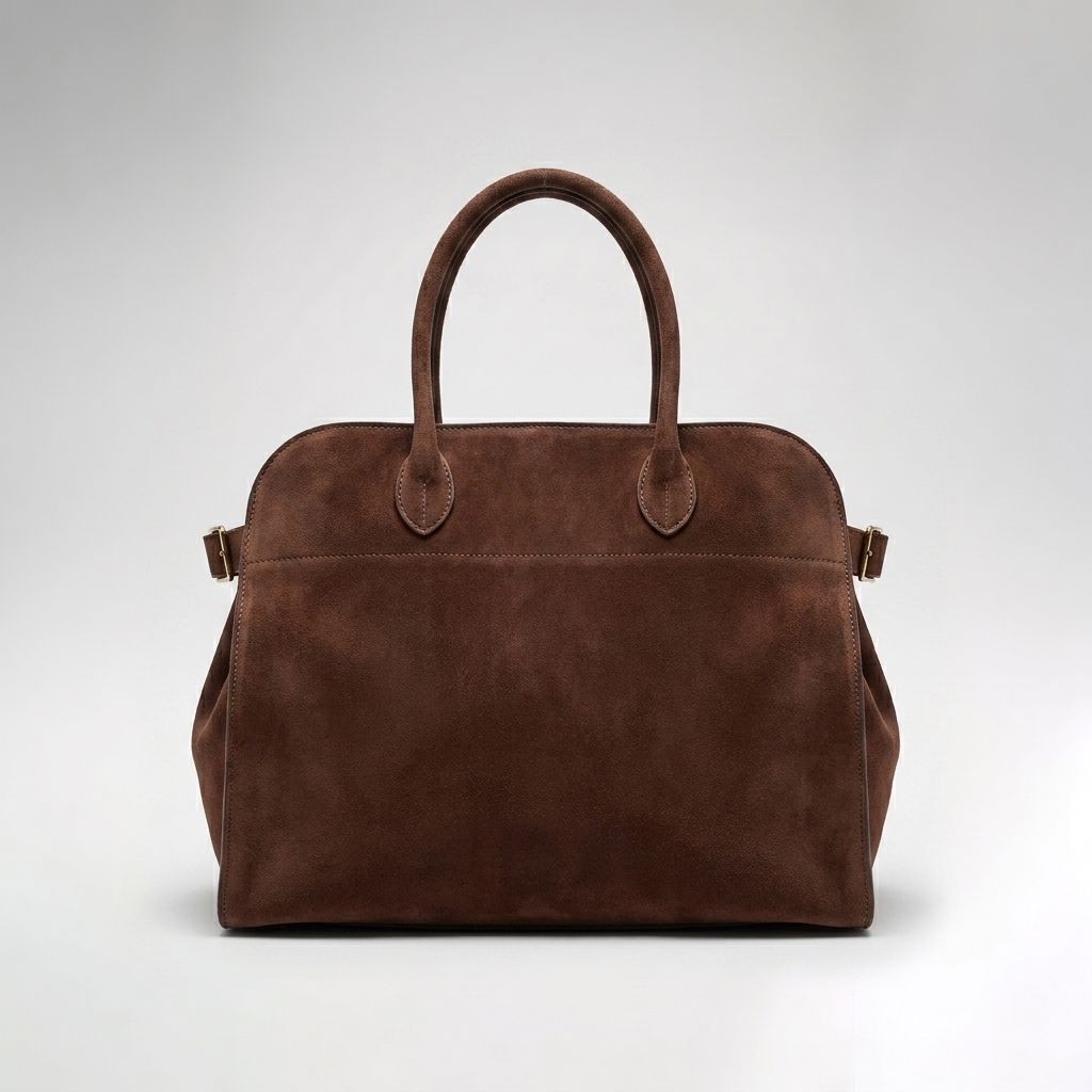 Bolso de ante marrón chocolate