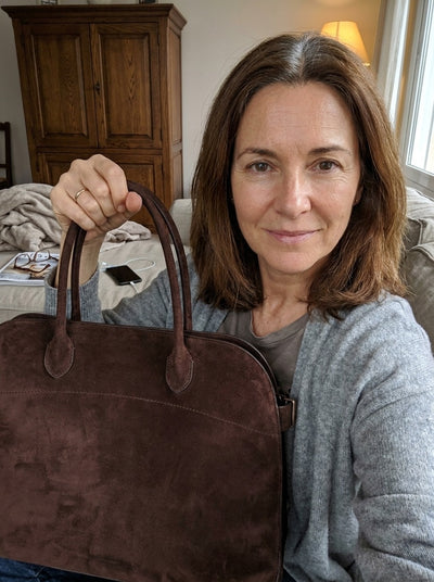 Cliente real usando la bolsa de compras Olise