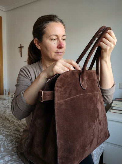 Cliente real usando la bolsa de compras Olise
